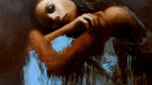 Mark Demsteader, Shelter (detail), oil on canvas, 60 in x 47 in