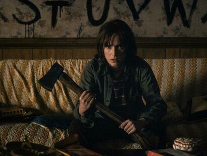 Escena de la serie Stranger things