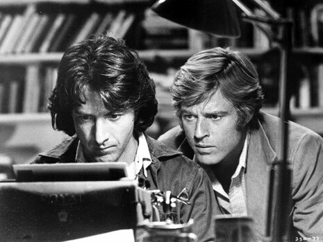 "Todos los hombres del presidente" gira en torno a la investigación periodística que condujo al Watergate y a la ulterior dimisión de Nixon