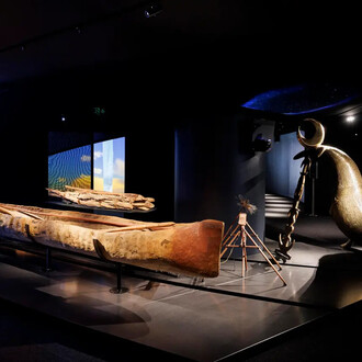 Shaped by the sea, exhibition view. Courtesy of the Australian National Maritime Museum