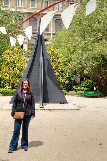 Peça “Carmen” de Alexander Calder no jardim Sabatini, em Madrid (Espanha)