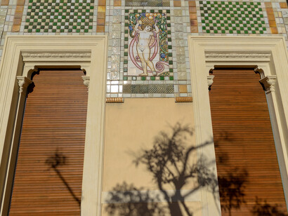 Villa Argentina  in Viareggio, exterior (putto) © Serena Giovannoni 