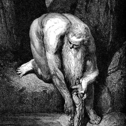 Escena del Infierno dantesco, Gustave Doré (1857)