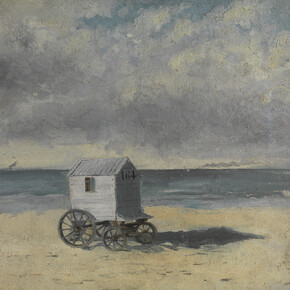 James Ensor. The Bathing Hut, c. 1876. Royal Museum of Fine Arts Antwerp, 2972. © 2014 Artists Rights Society (ARS), New York / SABAM, Brussels. Image: Royal Museum of Fine Arts Antwerp. © Lukas-Art in Flanders vzw. Photo by Hugo Maertens.