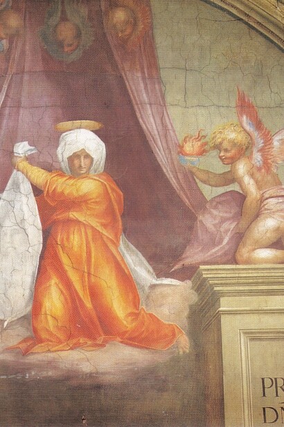 Jacopo Pontormo, “Veronica tra gli Angeli”, 1514-16, Cappella del Papa, Firenze, Santa Maria Novella, Italia