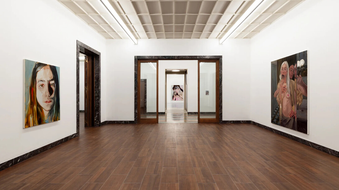 Jenna Gribbon, Rainbows in shadows, exhibition view. Courtesy of Massimo De Carlo Gallery