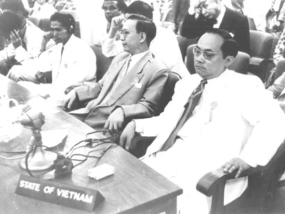 The Vietnamese delegation at the Bandung Conference