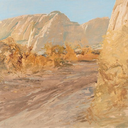 Forrest Moses, Canyon Blanca, 1984. Courtesy of LewAllen Galleries