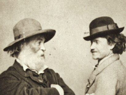 Walt Whitman con un amigo