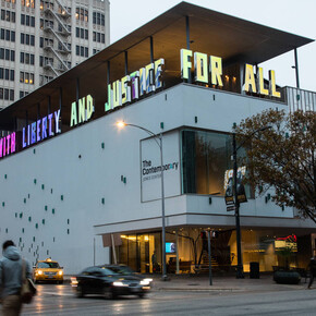 Jim Hodges, With liberty and justice for all (A work in progress), exhibition view. Courtesy of The Contemporary Austin