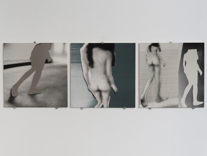 Rachel Rom, Untitled (Work In Progress 1, 2 & 3), FR-2014, Digital print, 30 x 30 cm each. Photo: A. Chevrot. © Rachel Rom. Courtesy Galerie E.G.P