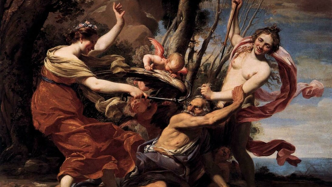 «El tiempo vencido por el amor, la belleza y la esperanza» (1627) de Simon Vouet