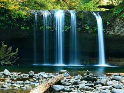 Vista de una cascada