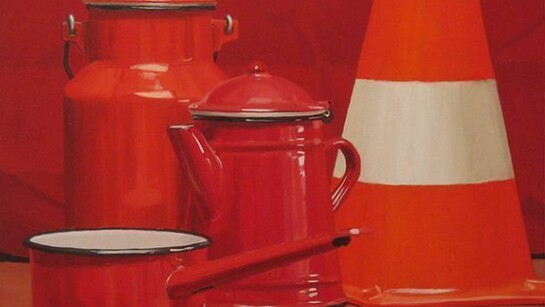 Paolo Quaresima, Cappello da Mago, Olio su tavola, 40 x 40 cm, 2009, Galleria Punto Sull'arte