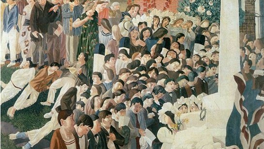 Stanley Spencer, Unveiling Cookham War Memorial, 1922