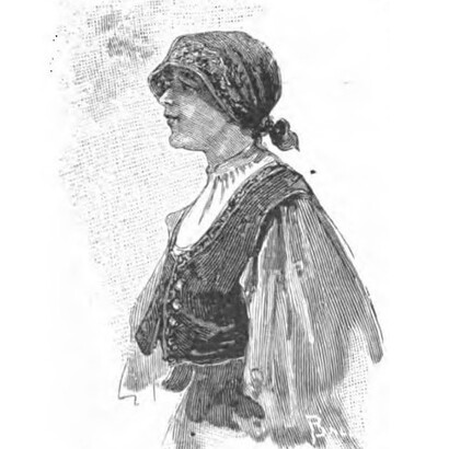 Grazia Deledda, Amori moderni, edito da Colomba, Roma, Voghera, 1907. Illustrazione presente nel volume
