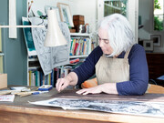 Sarah Kirby in her studio. Courtesy of Yorkshire Sculpture Park