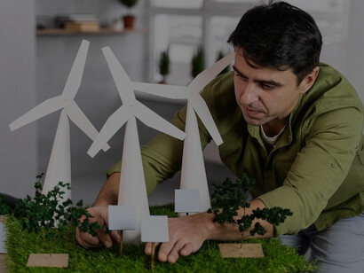The mastermind behind our eco-friendly wind power project, leading the charge in building sustainable cities adorned with solar panels