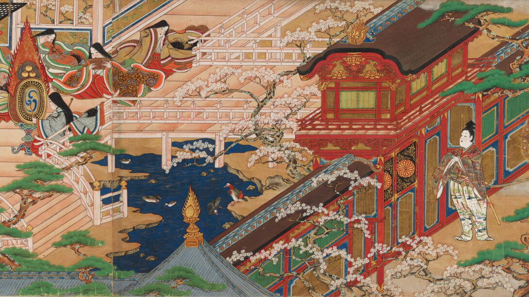Iwasa Matabei Katsumochi, The tale of princess Jōruri Vol. 1 (detail). Courtesy of Moa Museum of Art