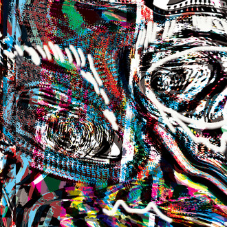 Josh Smith, Faces 4 (detail), 2008, Courtesy: onestar press et l'artiste