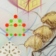 Detailansicht von Maia Naveriani Chicks so weit, Buntstift auf Papier, 2011, 150 x 114 cm