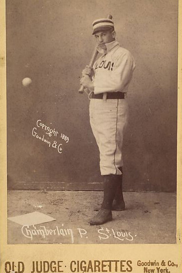 Charles Comiskey, 1st Base, St. Louis Browns, from the series Old Judge Cigarettes
1888
Goodwin & Company