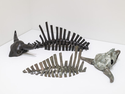 Various artists, Enduring buffalo, exhibition view. Courtesy of The Baltimore Museum of Art