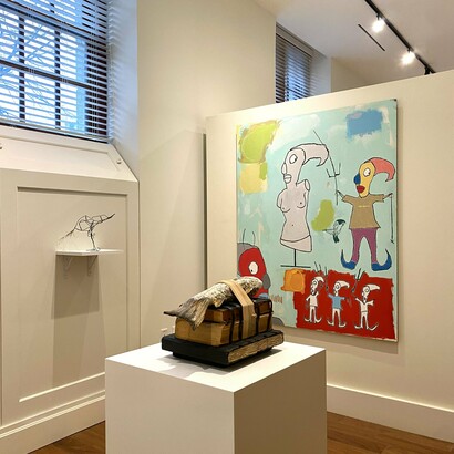 Installation View, Stay Curious, 2024. Courtesy of the artist and Ivy Brown Gallery