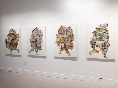 Seth Clark, Passing through, exhibition view. Courtesy of Paradigm Gallery + Studio 