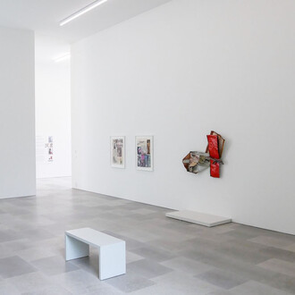 Robert Rauschenberg, Crosstown, exhibition view. Courtesy of Galerie Bastian