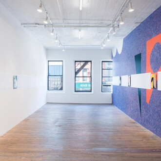 Ulrike Müller, Walkthrough, exhibition view. Courtesy of Hoffman Donahue Gallery