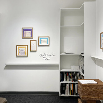 Elisa H. Hamilton, Noted, exhibition view. Courtesy of Gallery Naga