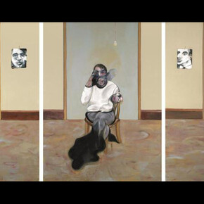Francis Bacon, Three Portraits - Posthumous of George Dyer; Self-Portrait; Portrait of Lucian Freud (1973)