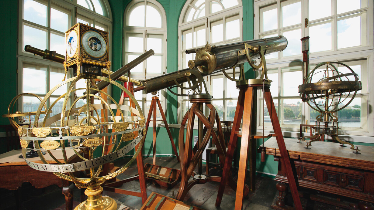 First astronomical observatory of the academy of sciences, exhibition view. Courtesy of Kunstkamera