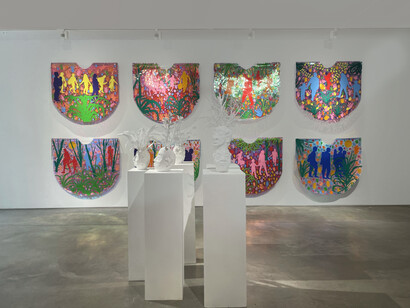 Hoesy Corona, Climactic Shocks, 2023, installation view. Courtesy the artist and Praxis Gallery, NYC