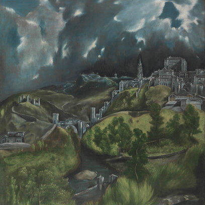 El Greco (Domenikos Theotokopoulos). View of Toledo, about 1598–99. The Metropolitan Museum of Art, New York, H. O. Havemeyer Collection, Bequest of Mrs. H. O. Havemeyer, 1929