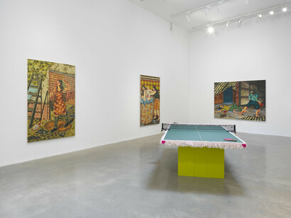 Zoé Blue M., Hard boiled, exhibition view. Courtesy of Jeffrey Deitch Gallery