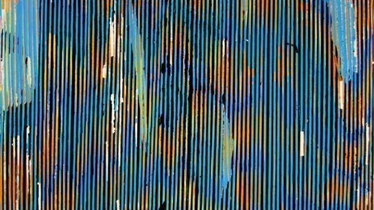 Julie Oppermann, detail of ohne Titel (ypf03), 2012, Acrylic on yupo paper, 26 x 26 inches