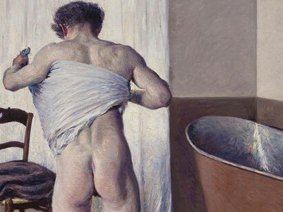 Gustave Caillebotte, Uomo vicino la vasca, 1884