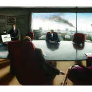 David Austin, Board, 2006, 32 x 50 inches, acrylic on canvas