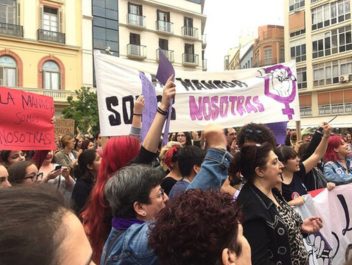 Manifestantes protestan tras la sentencia de La Manada