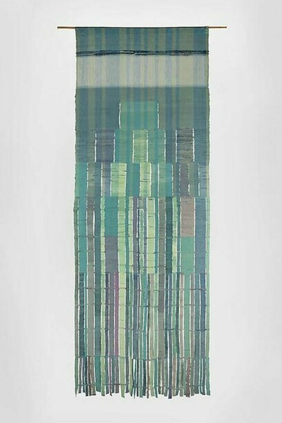 Sheila Hicks, Ribbons, 1964 c. Cotton mounted on bamboo, 36.22 x 102.3 x 6 inches, 92 x 260 cm