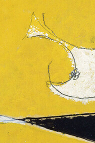 Osvaldo Licini. "Amalassunta su fondo giallo"