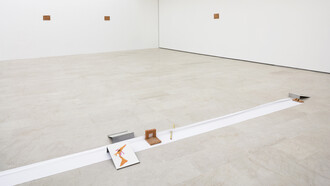"Stelo", Rodrigo Hernández e Rita Ponce de León, installation view, 2017. Courtesy P420 Bologna, ph C. Favero