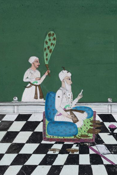 Portrait of a Sikh nobleman (detail), 19th century. Courtesy of National Gallery of Slovenia