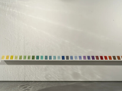 Rugül Serbest, Just die smiling into my eyes, exhibition view. Courtesy of Pi Artworks