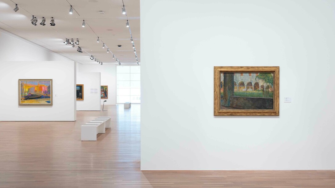 Umberto Boccioni, towards futurist liberation, exhibition view. Courtesy of MASI Lugano