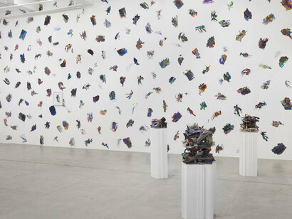 Edi Rama, Exhibition view. Courtesy of Marian Goodman Gallery