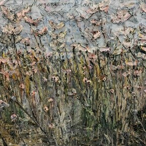 Anselm Kiefer, der Morgenthau-Plan, 2012, Acrylic, emulsion, oil, and shellac on, photograph mounted on canvas, 110 1/4 x 149 5/8 inches  (280 x 380 cm)
