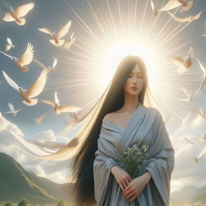 Nganu Leima. (o Nganureima) Lainingthouismo) de la antigua civilización Kangleipak, actual Manipur, de la India